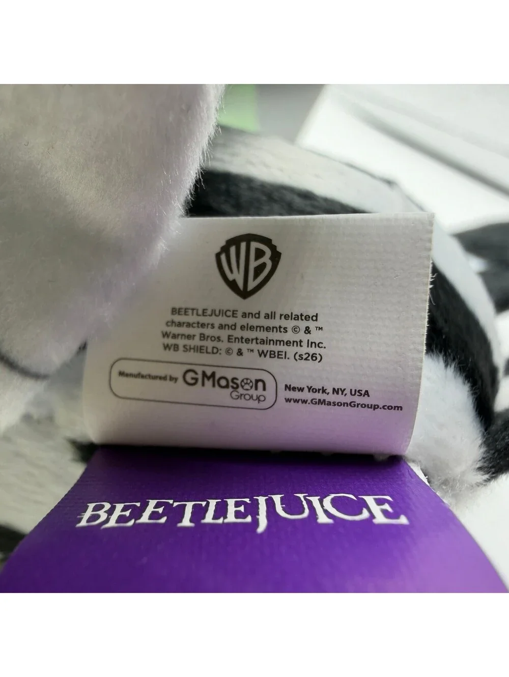Beetlejuice Plush Squeaker Dog Toy Warner Bros Halloween Horror Chew Toy 9